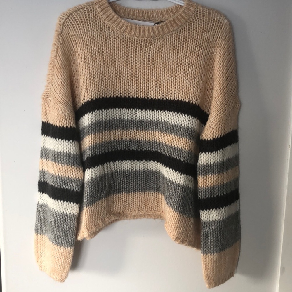 Only (our story) striped sweater